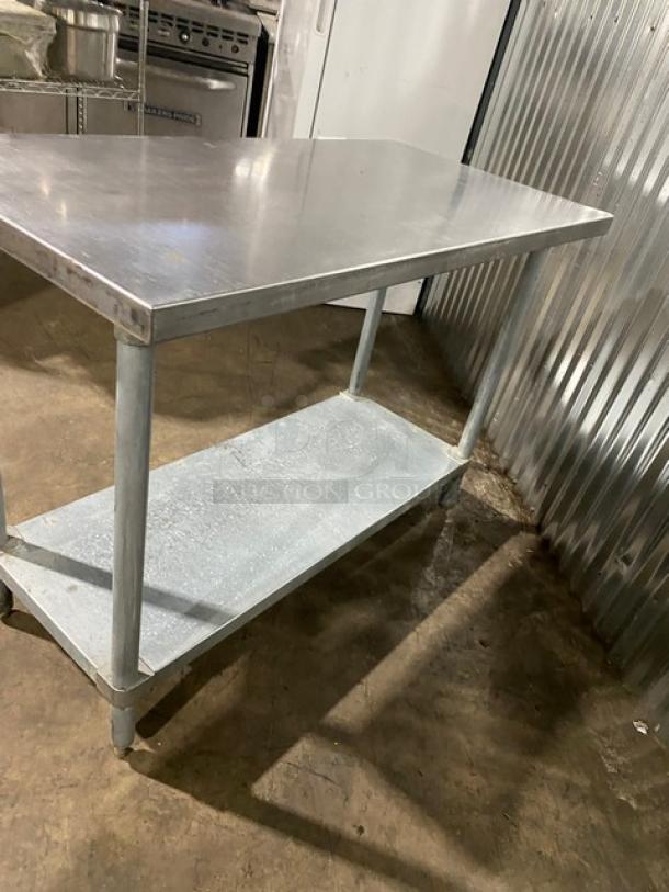Commercial Stainless Steel 48" Worktop Table! With Single Undershelf! On Legs! - Image 3 of 7