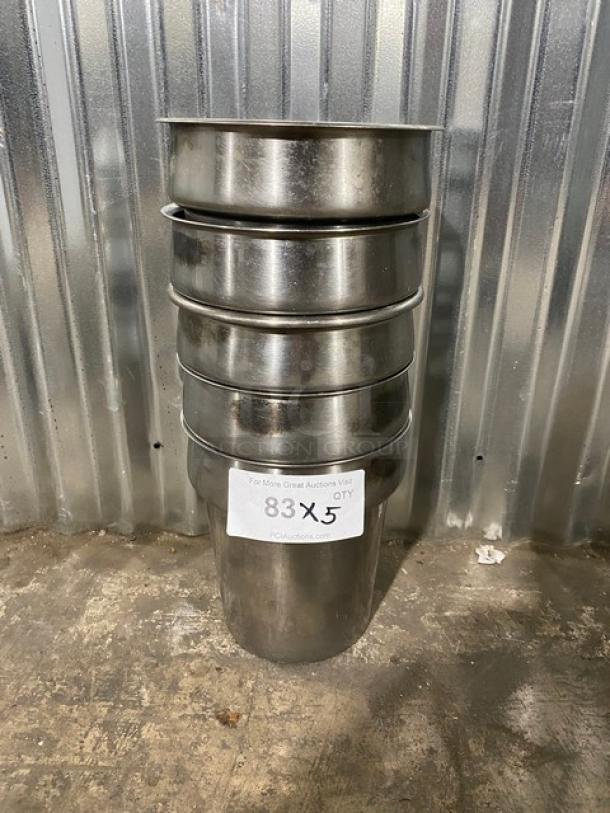 Commercial Stainless Steel Vegetable Inset Pans! 5X Your Bid! - Image 1 of 6