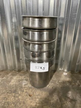 Commercial Stainless Steel Vegetable Inset Pans! 5X Your Bid!
