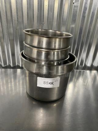 Commercial Stainless Steel Vegetable Inset Pans! 4X Your Bid!
