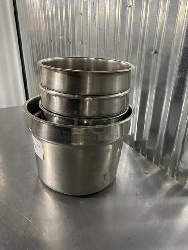 Commercial Stainless Steel Vegetable Inset Pans! 4X Your Bid! - Image 2 of 7