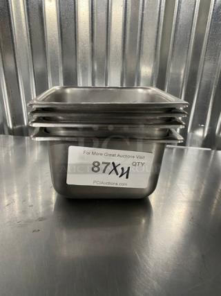 Commercial Stainless Steel Hotel/Steamtable Pans! 4X Your Bid!