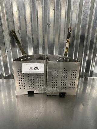 Commercial Stainless Steel Pasta Basket Insert! 2X Your Bid!