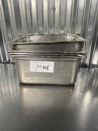 Commercial Stainless Steel Hotel/Steamtable Pans! 4X Your Bid!