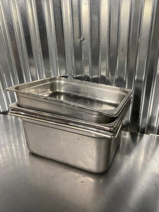 Commercial Stainless Steel Hotel/Steamtable Pans! 4X Your Bid! - Image 3 of 10