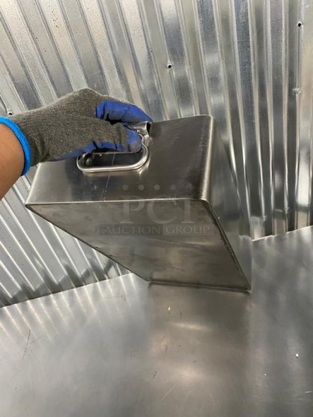 Commercial Stainless Steel 4-Compartment Cutlery Bin! With Handles! - Image 5 of 6