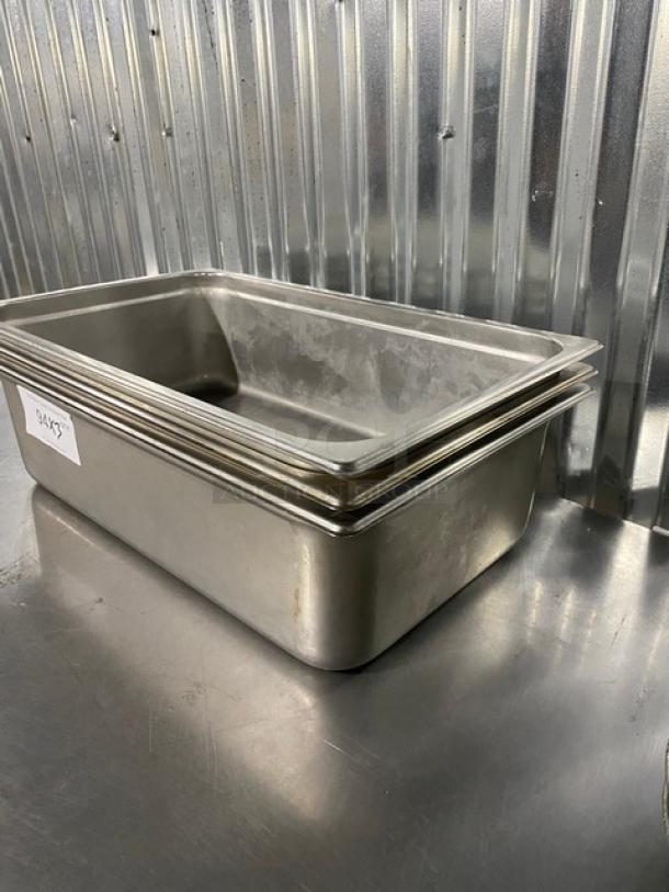 Commercial Stainless Steel Hotel/Steamtable Pans! 3X Your Bid! - Image 2 of 8
