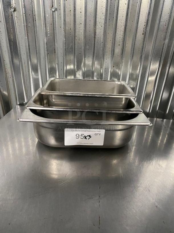 Commercial Stainless Steel Hotel/Steamtable Pans! 3X Your Bid! - Image 1 of 8