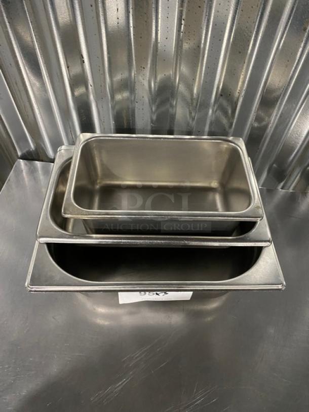 Commercial Stainless Steel Hotel/Steamtable Pans! 3X Your Bid! - Image 2 of 8