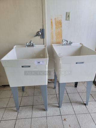 (2) EL Muster & Sons Utility Sinks!