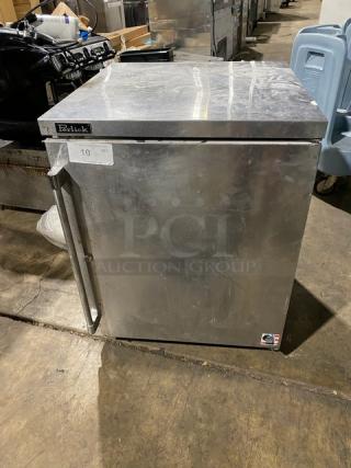 Perlick Commercial Stainless Steel Solid Single Door Low Profile Dry Back Bar Storage Cabinet! Model: DBLP24 SN: 1904121345A!
