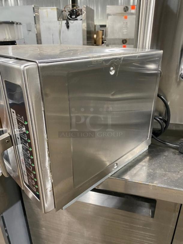 Menumaster Commercial Stainless STeel Electric Powered Countertop Microwave Oven! With Digital Push Controls! Model: RFS12TSW SN: 1702510066! 120V! - Image 3 of 8