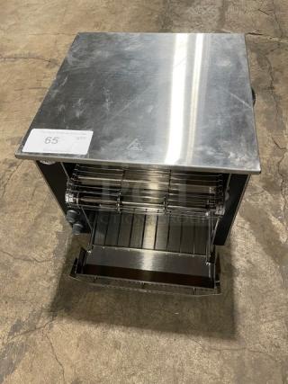 Vollrath Commercial Stainless Steel Electric Powered Countertop Horizontal Bread/Bun Conveyor Toaster! Model: JT1 SN: 0176-01762408-002! 120V! On Legs!