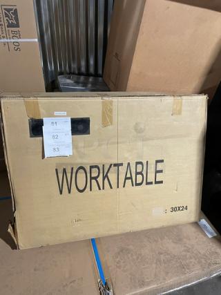 BRAND NEW! Pantin Commercial Stainless Steel 30"x24" Worktable! With Rice Cooker Cut Out & Double Undershelf! On Legs!