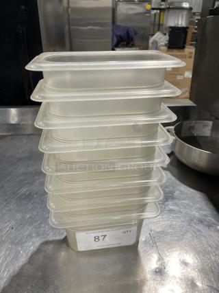 Lot Of Commercial Clear Polycarbonate Cold Food Pans! ALL ONE MONEY!