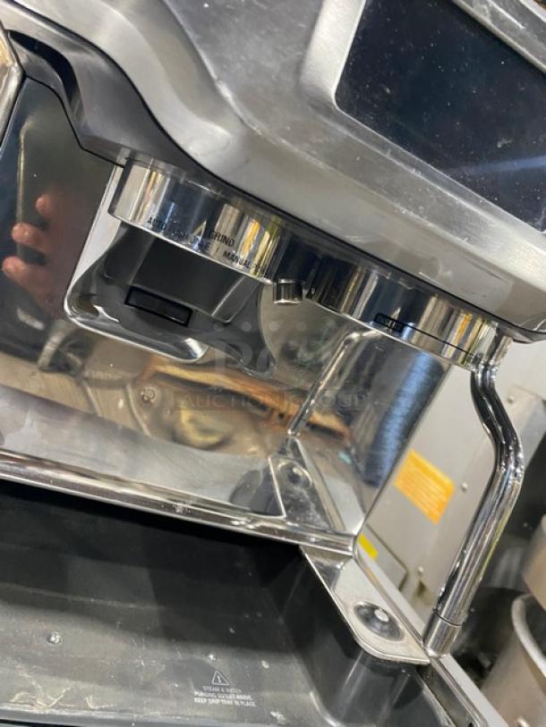 NEW! Scratch-N-Dent! Breville Commercial Stainless Steel Electric Powered Countertop Automatic Espresso Machine! Model: BES880 BSS/D SN: A1BUAESA231503482! 120V 1 Phase! - Image 6 of 9