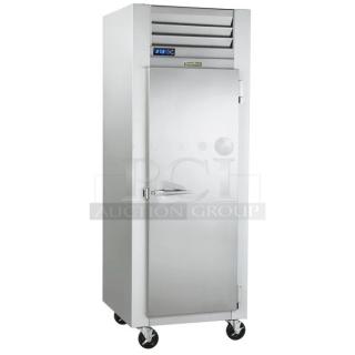 NEW! OUT OF THE BOX! Traulsen G-Series Commercial Stainless Steel Solid Single Door Reach In Refrigerator! Energy Star Certified! With Right-Side Hinged Door! With Poly Coated Wire Racks! Model: G10010 SN: T22404L20! 115V 1 Phase!