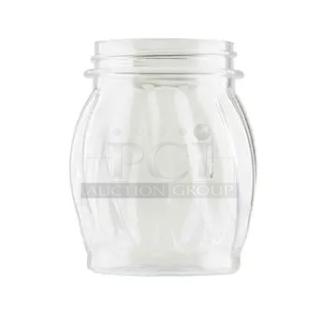 BRAND NEW! Tablecraft Commercial Clear 6 Oz. Swirl Style Cheese/Spice Shaker JAR! 24 Per Case! Model: P260J! ALL ONE MONEY!