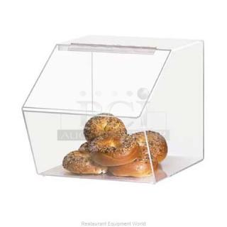 BRAND NEW! Cal-Mil Commercial Clear Acrylic Self-Service Countertop Bread/Bagel/Pastry Merchandiser Display Bin! With Classic Slanted-Front Lift-Style Hinged Lid! Model: 943!