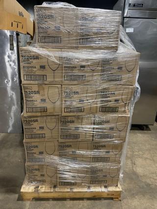 BRAND NEW! FULL PALLET! Libbey Briossa Collection Commercial Clear 18 Oz. Wine Glasses! 12 Per Case! Model: 7520SR! ALL NEW IN THE BOX! 34X Your Bid!