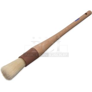 BRAND NEW! Carlisle Sparta Series Commercial 1” Round Boar Bristle Pastry/Basting Brush! With Wooden Handle! Model: 4038000! 12X Your Bid!