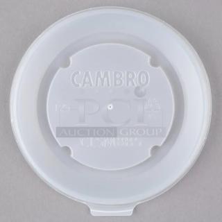 BRAND NEW! Cambro CamLids Series Commercial Clear Round Disposable Lids! 1,500 Per Case! Model: CLSM8B5190! 2X Your Bid!