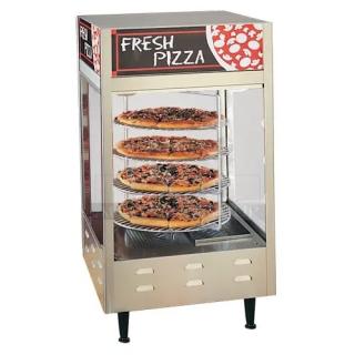 BRAND NEW! Nemco Commercial Stainless Steel Electric Powered Countertop 4-Tier Heated Pizza Merchandiser Display Case! With Rotating Display Rack! Model: 6452 SN: 24094245! 120V! On Legs! - Item #1185508