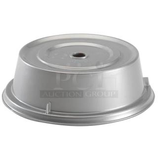 BRAND NEW! Cambro Camwear/Camcover Series Commercial Silver Metallic 10-3/16” Round Dome Style Plate Cover! Model: 1000CW486! 12X Your Bid!