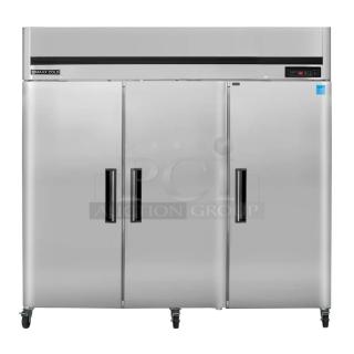 NEW! SCRATCH-N-DENT! Maxx Cold! 2021! Late Model! Commercial Stainless Steel Solid 3 Door Triple Section Reach In Refrigerator! Energy Star Certified! Model: MCRT-72FDHC SN: FDHAA94R400002! 115V 1 Phase!