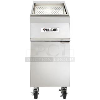NEW! OUT OF THE BOX! Vulcan FryMate Series Commercial Stainless Steel 15.5" Fryer Dump Station! With Enclosed Storage Cabinet Base! Model: VX15!