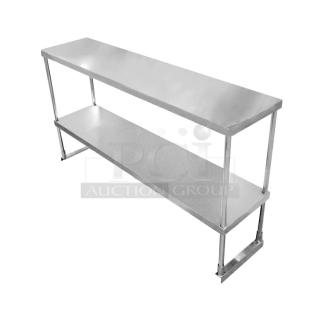 BRAND NEW! Omcan Commercial Stainless Steel 60" x 14" Double Overhead Shelf! Model: 23989!