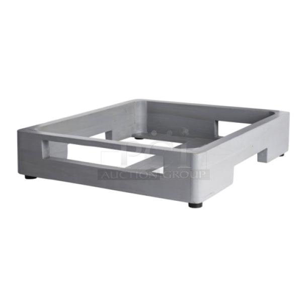 BRAND NEW! Steelite International Fusion Buffet Series Commercial High-Quality Ash Gray Teak D.W. Haber Fusion Power-Cell Cover Up! Model: DWFB15133WDGW! 2X Your Bid! - Image 1 of 1
