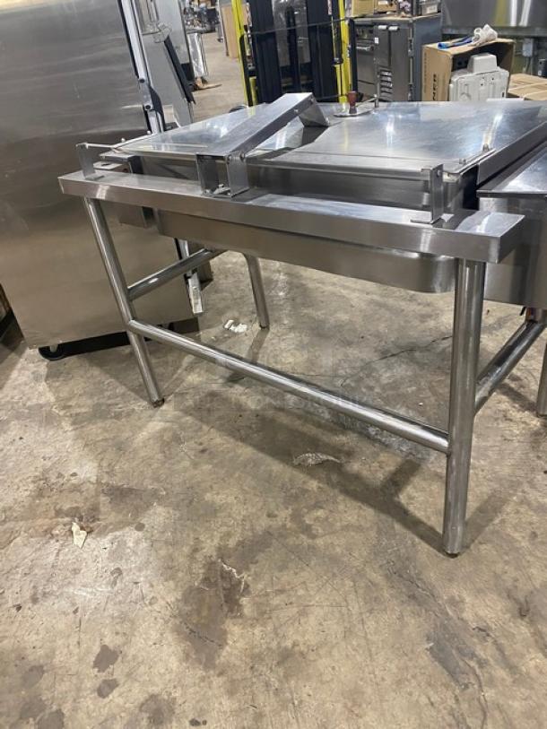 AMAZING! Groen Commercial Stainless Steel Electric Powered 40-Gal. Ultra Tilt Skillet/Tilted Braising Pan! 208V 3 Phase! On Legs! WORKING WHEN REMOVED! - Image 3 of 9