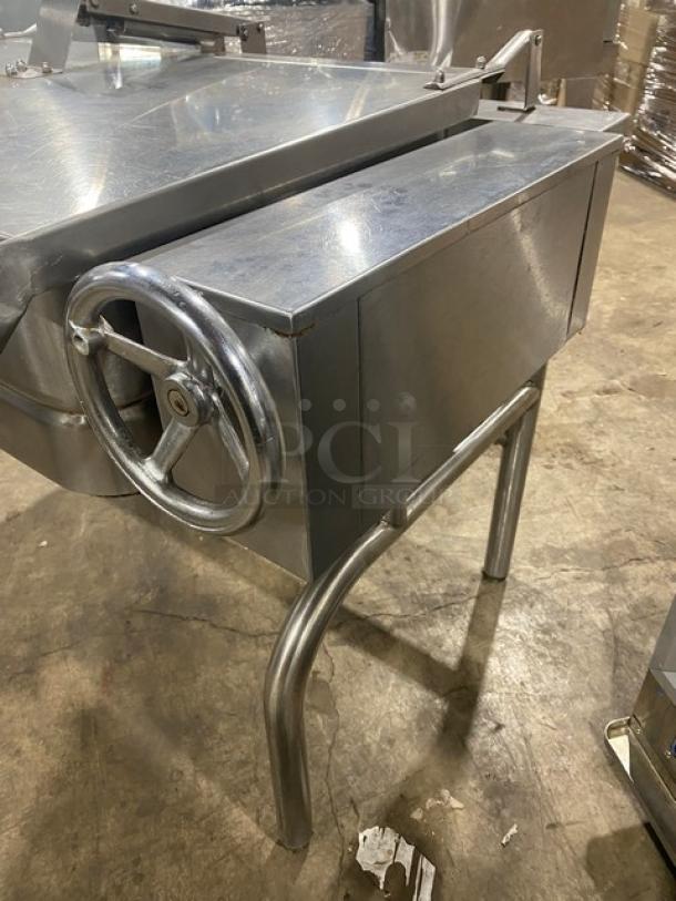 AMAZING! Groen Commercial Stainless Steel Electric Powered 40-Gal. Ultra Tilt Skillet/Tilted Braising Pan! 208V 3 Phase! On Legs! WORKING WHEN REMOVED! - Image 4 of 9