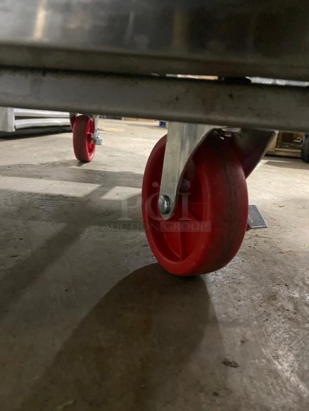 NEW! SCRATCH-N-DENT! Migali! 2022! Late Model! Commercial Stainless Steel Natural Gas Powered 50 Lb. Deep Fat Fryer! With Back Splash & Basket Hanger! With New Frying Baskets! Model: C-F50-NG SN: C-F50-NGUSB100322081000920023! - Image 13 of 13