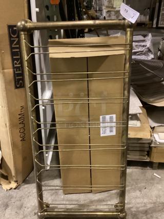 Brass Ceiling/Under Mount Stemware Rack