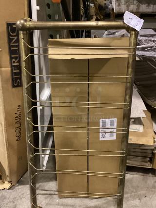 Brass Ceiling/Under Mount Stemware Rack