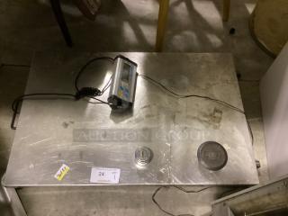 Adam Equipment Portable Floor Scale
660 lb Capacity Digital Scale 
Model # CPWplus - 300 
36 x 24