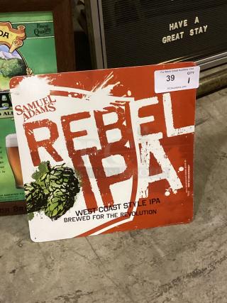 Samuel Adams Rebel IPA Tin Sign