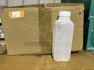 16 oz HDPE Plastic Sauce Bottles W/Caps 
33 Bottles Per case