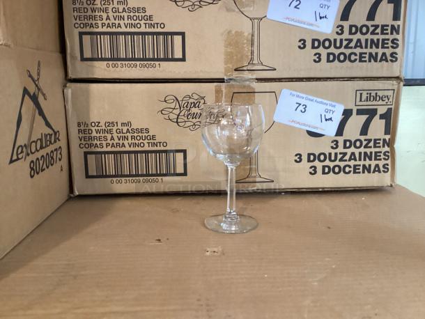 Libby Etched Red Wine Glasses 
Qty 36 - Image 1 of 2