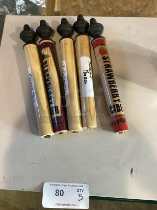 Mixed Lot of Tapper Handles
Qty 5
Your Bid x 5