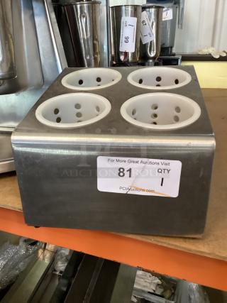 Stainlessd Steel 4-Hole Silverware Caddy