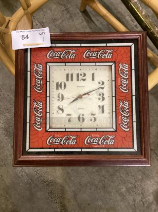 Vintage 1990s Hanover Quartz Coca Cola Wall Clock