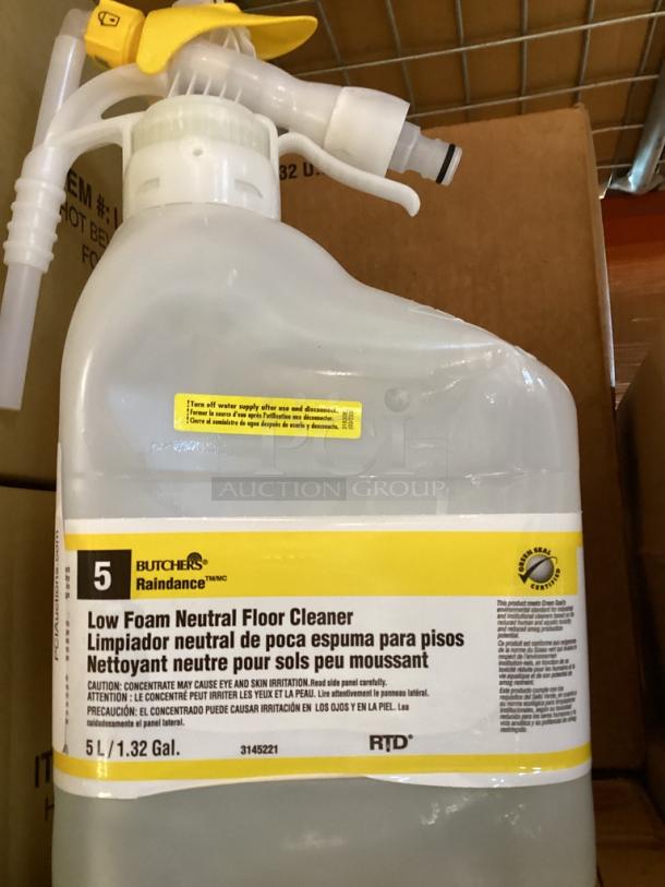 Butchers Raindance Low Foam Neutral Floor Cleaner 
1.32 Gallon
Qty 2 
Your Bid x 2 - Image 1 of 2