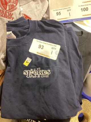 Spokes Pub & Grill T-Shirt 
Size Large