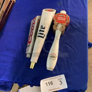 Mixed Lot of Tapper Handles
Qty 3 
Your Bid x 3