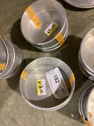Aluminum 6-1/2 x 2” Cake Pan 
Qty 6 
Your Bid x 6