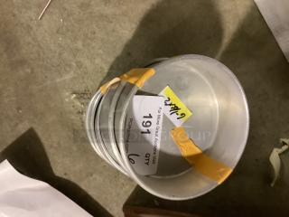 Aluminum 6-1/2 x 2” Cake Pans 
Qty 6 
Your Bid Bid x 6