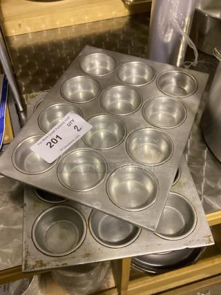Aluminum 12-Cup Cupcake Pans 
Qty 2
Your Bid Bid x 2